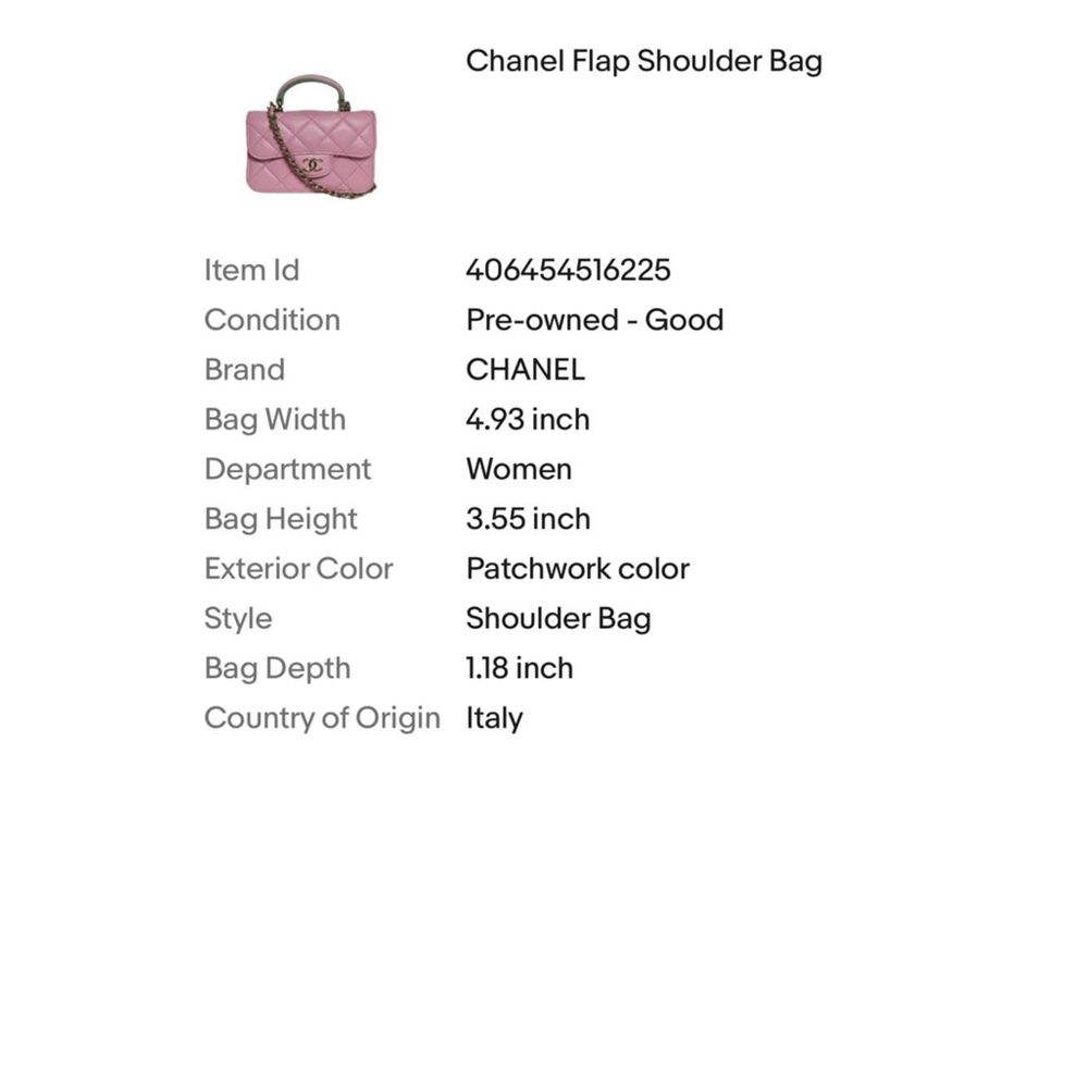 Chanel Mini Wallet On Chain Pink Lambskin Gold Card Shoulder Crossbody/Dust Bag - Picture 4 of 8